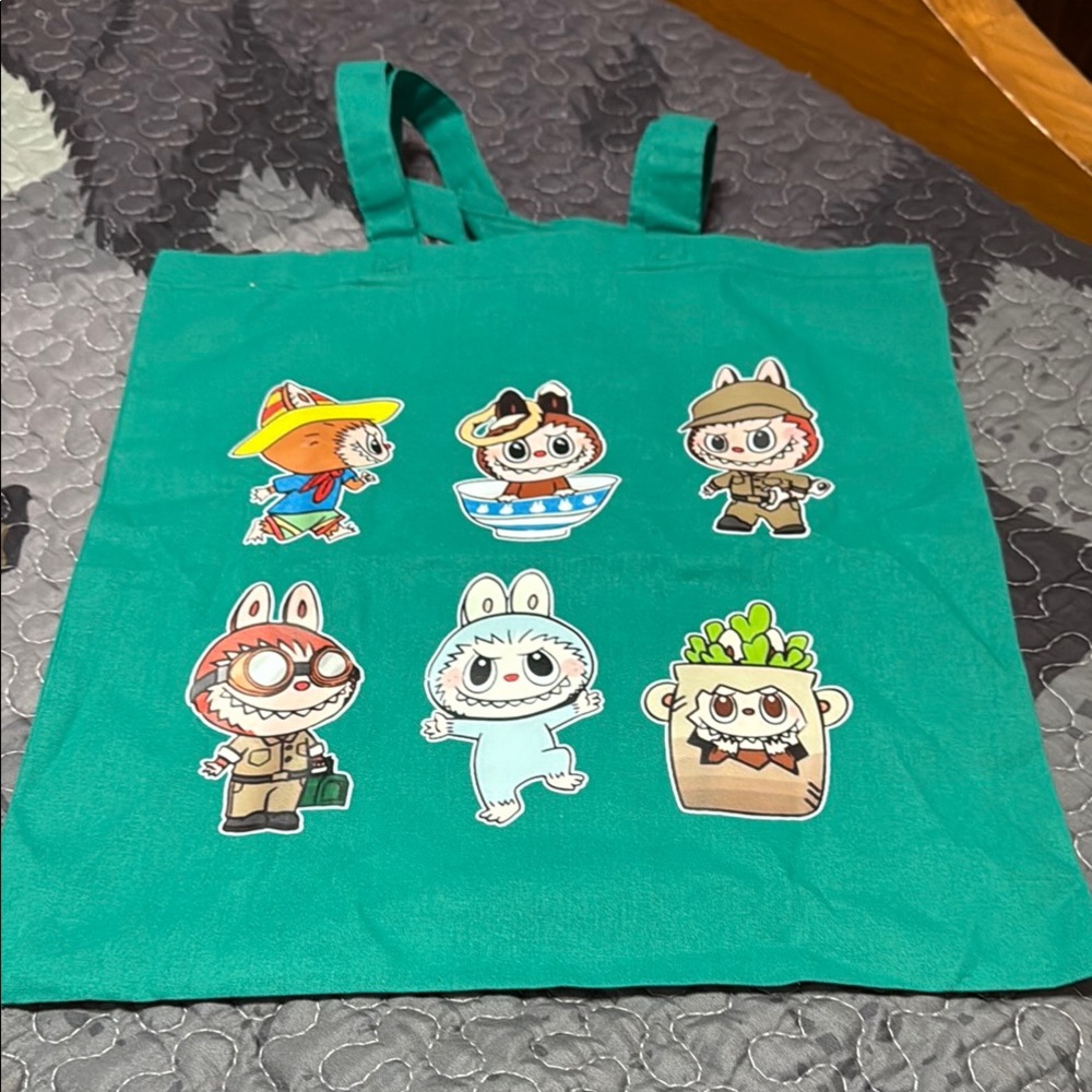 Small Thin Canvas Labubu Bag